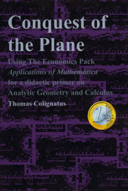 Conquest of the Plane, Using The Economics Pack Applications of Mathematica for a didactic primer on Analytic Geometry and Calculus